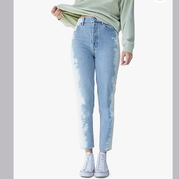 NWT Pacsun ultra high rise slim jeans dip tie size 24 - Picture 15 of 16